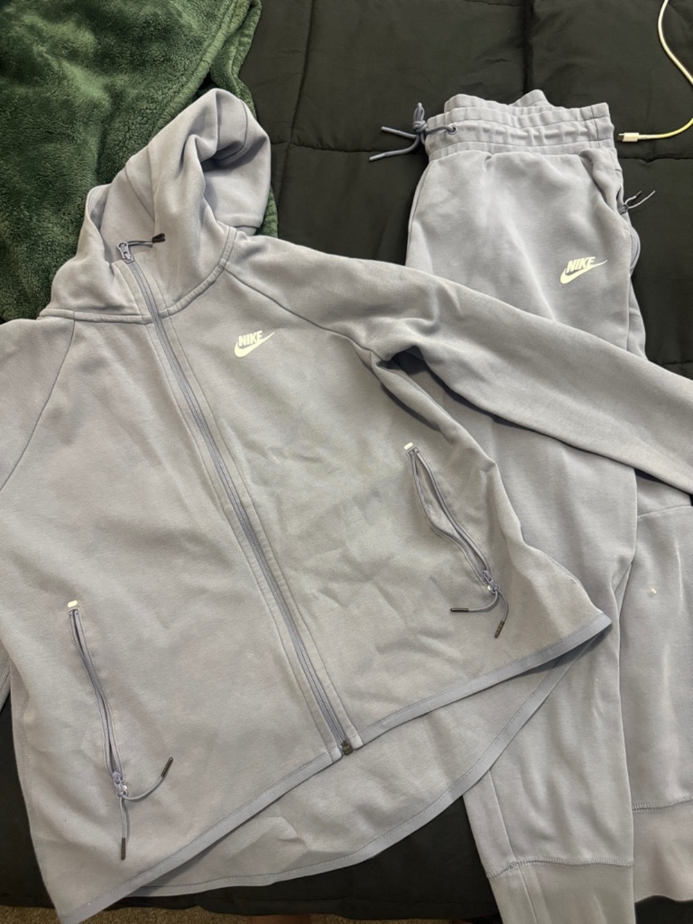 Women’s Nike Tech Light Purple Zip Hoodie and Matching Joggers